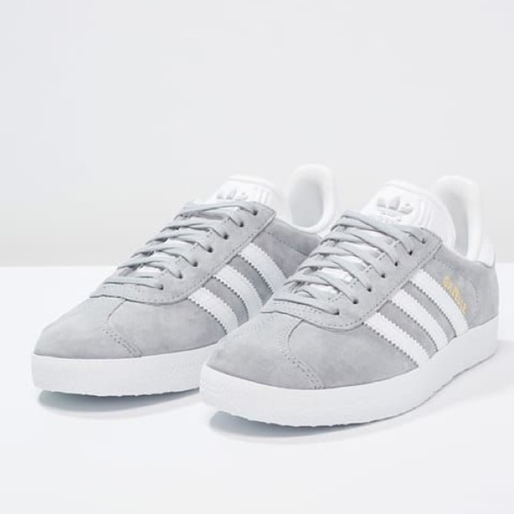 Adidas women grey gazelle sneakers